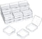 SATINIOR 24 Packs Small Clear Plastic Beads Storage Containers Box with Hinged Lid for Storage of Small Items, Crafts, Jewelry, Hardware (2.5 x 2....